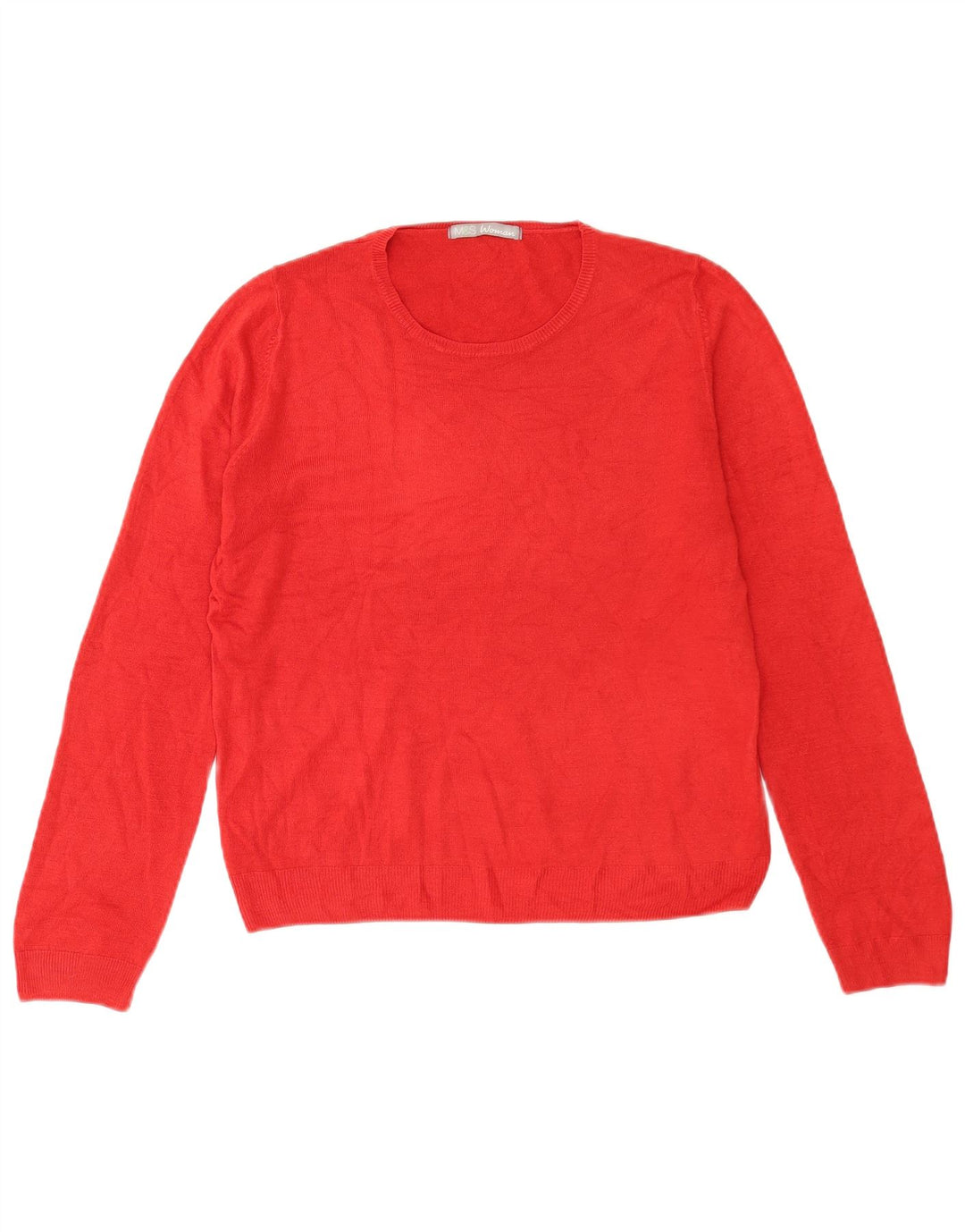 Marks & Spencer - Jersey de cuello redondo para mujer, talla 40, color rojo