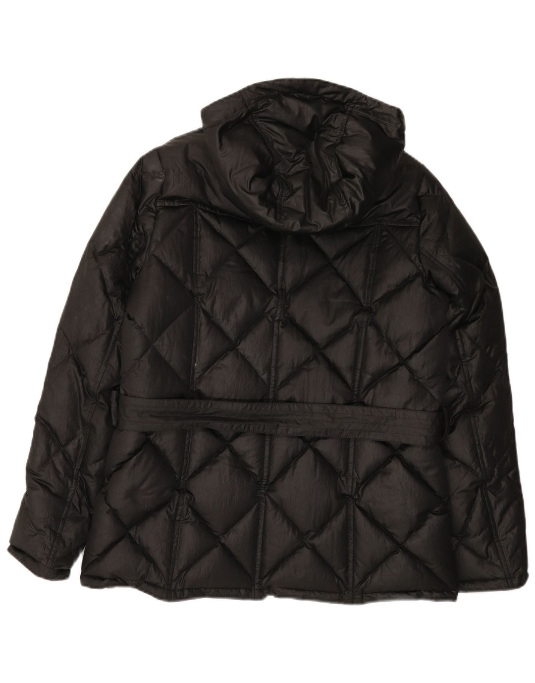 BARBOUR Chaqueta acolchada con capucha para mujer Reino Unido 44 Grande Negro
