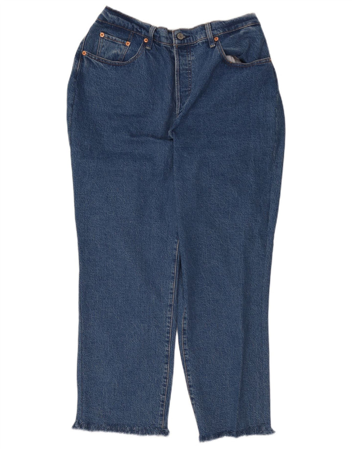 Vaqueros Levi's Mujer Cropped W34 L26 Azul