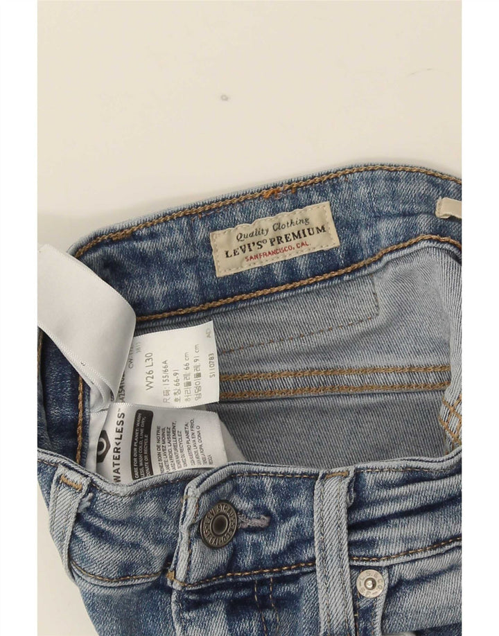 Levi's Mujer 726 Vaqueros Acampanados W26 L30 Algodón Azul
