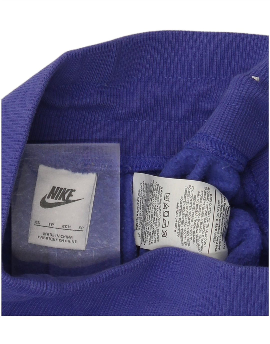 NIKE Mujer Chándal Pantalones Joggers UK 4 XS Azul Algodón