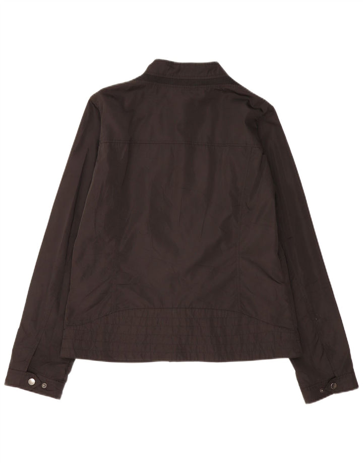 Geox Respira Chaqueta Bomber para Mujer UK 40 Grande Poliéster Negro