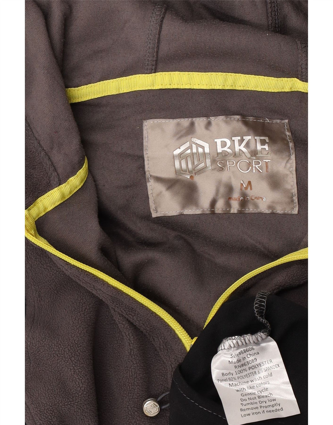 BKE Chaqueta polar con capucha para mujer UK 40 Poliéster color block gris medio