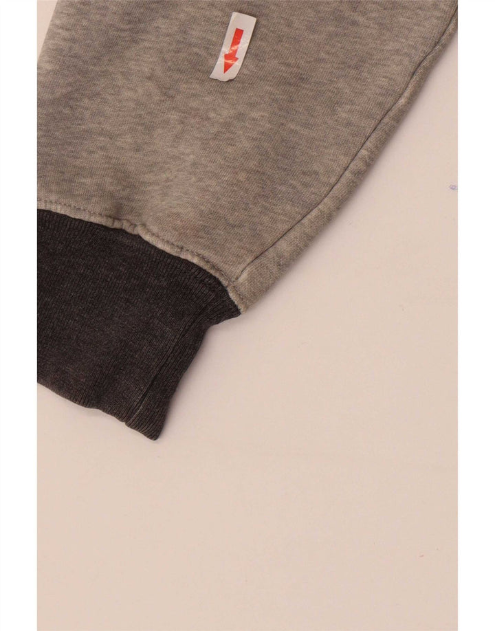 Champion Sudadera tipo jersey para hombre, talla pequeña, color gris