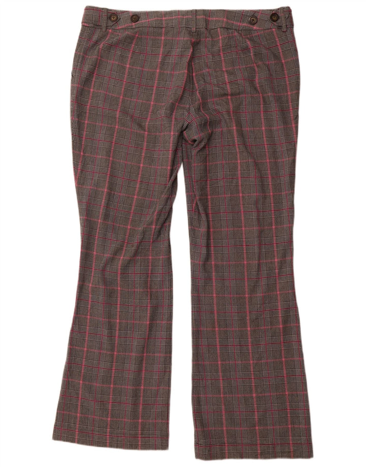 MOSSIMO Pantalones casuales con corte de bota para mujer US 18 2XL W40 L32 Grey Check