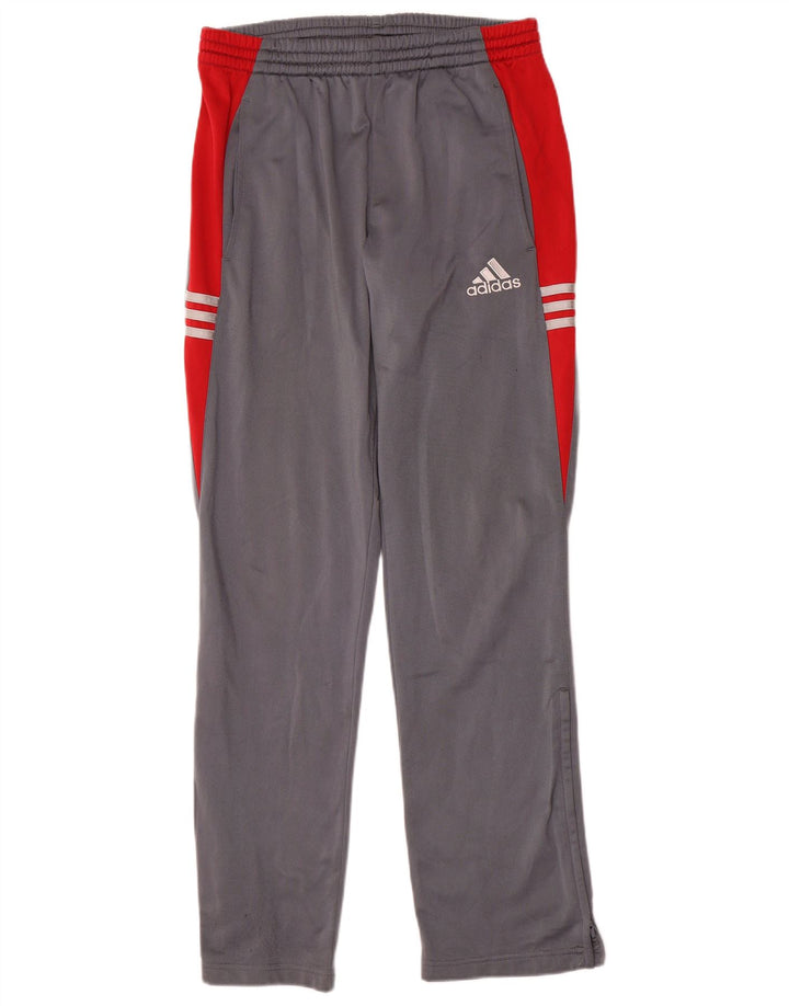 Adidas Pantalones De Chándal Para Hombre Pequeño Gris Colorblock Poliéster