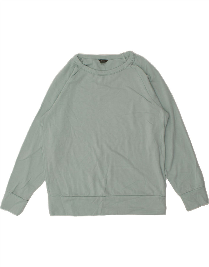 EDDIE BAUER Womens Sweatshirt Jumper UK 14 Medium Blue Polyester Vintage Eddie Bauer and Second-Hand Eddie Bauer from Messina Hembry 