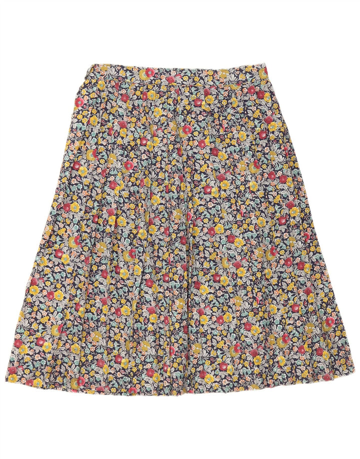 VINTAGE Falda acampanada para mujer W28 Mediana Multicolor Floral