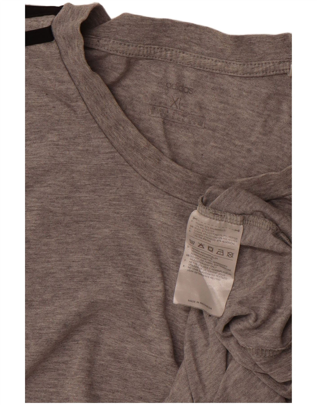 ADIDAS Camiseta Hombre Top XL Gris Algodón