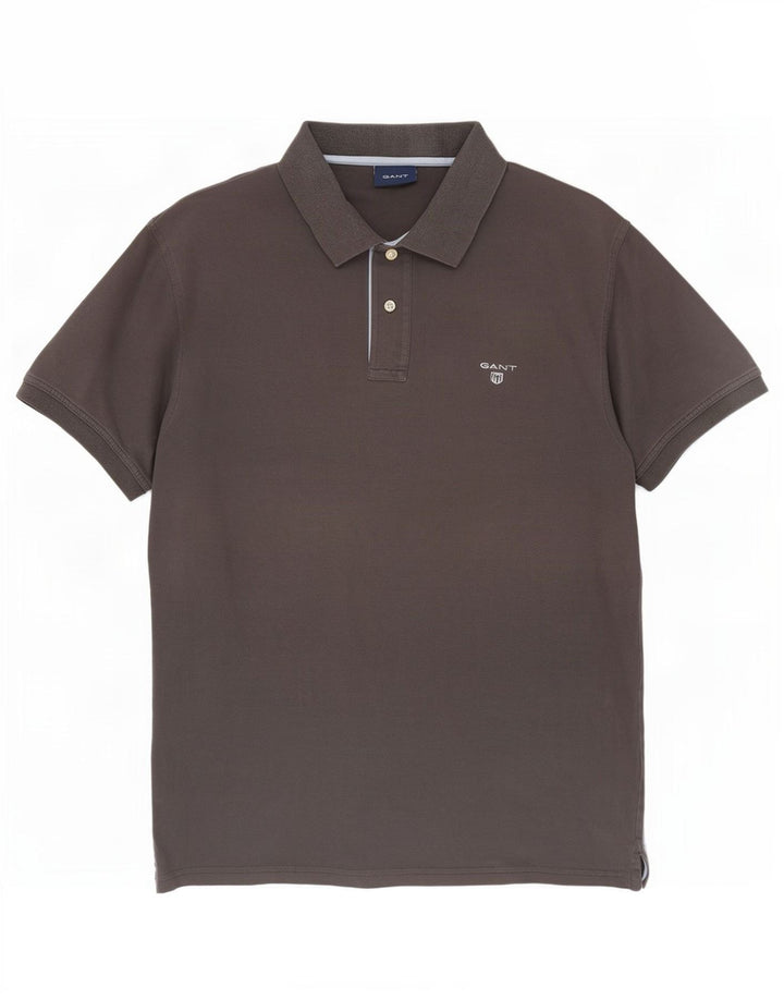Gant Polo Hombre Grande Gris Algodón