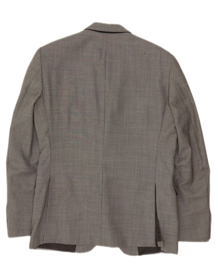 Cerruti 1881 Chaqueta tipo blazer entallada con 2 botones para hombre IT 50 grande de lana virgen gris