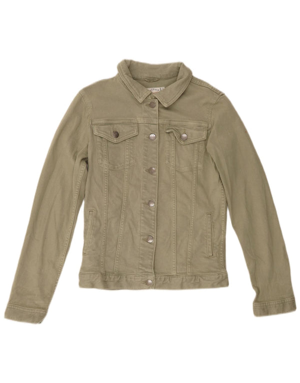 Chaqueta vaquera para mujer Fat Face UK 6 XS Algodón caqui