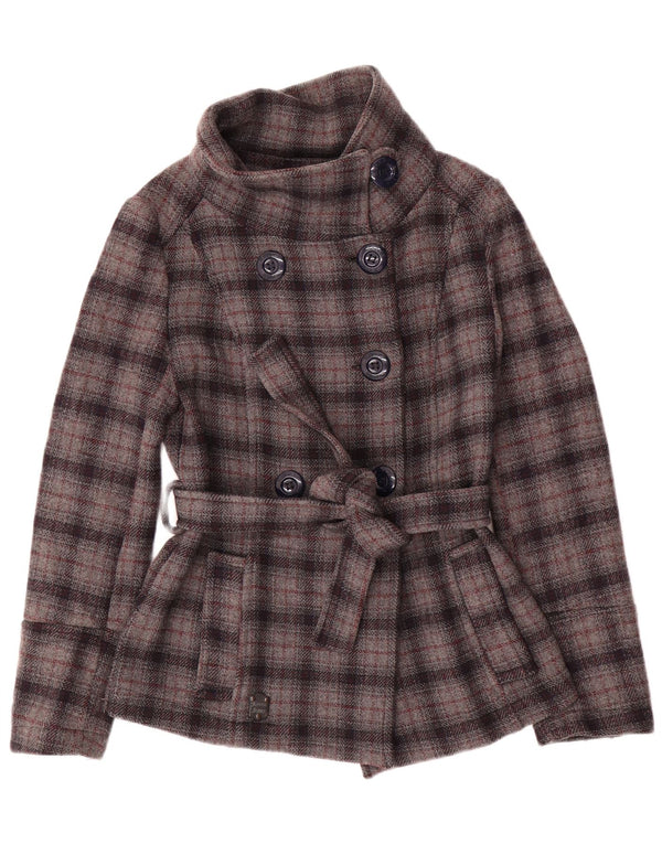 KOCCA Chaquetón para mujer UK 10 Small Grey Check