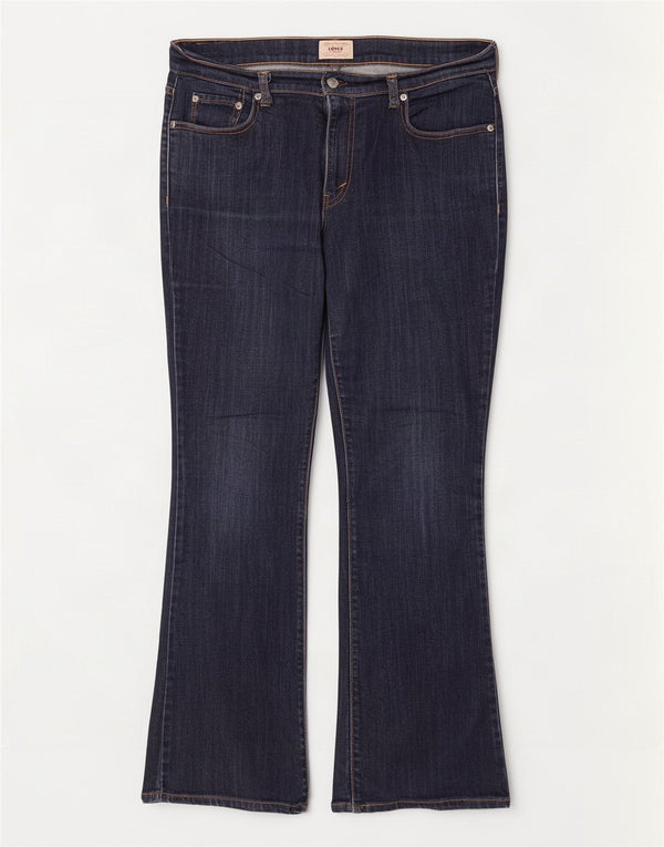 Levi's Jeans Bootcut para Mujer US 12 Large W32 L30 Azul Marino Algodón