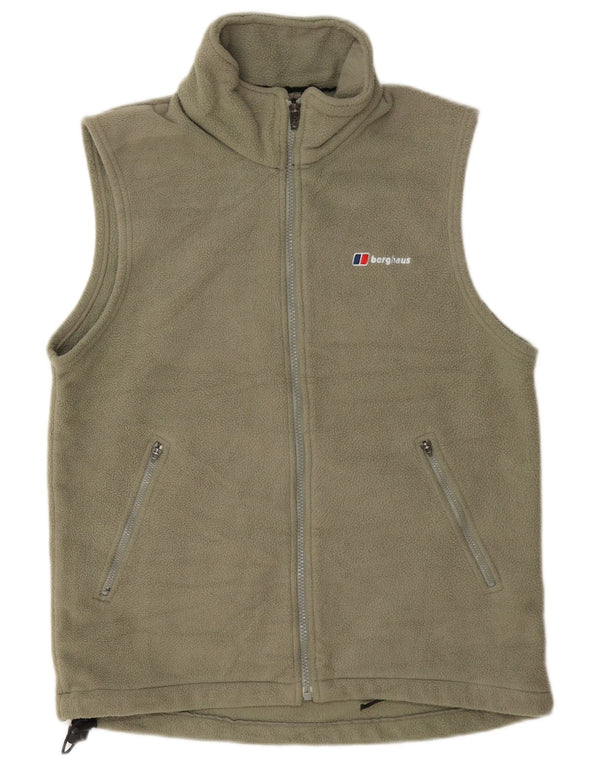 Berghaus Chaleco polar para mujer UK 44 Poliéster caqui mediano