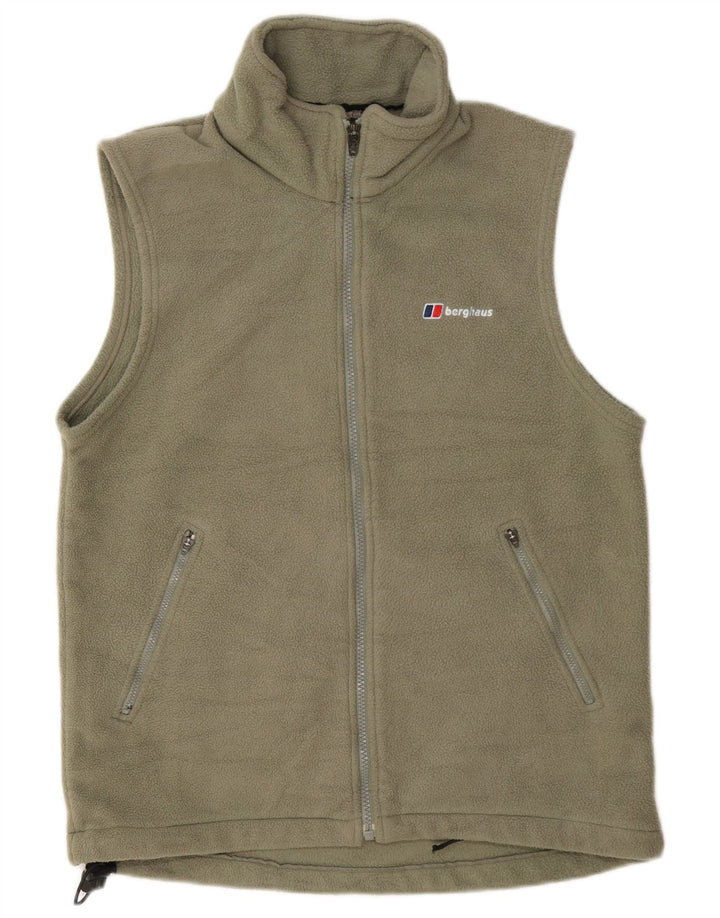 Berghaus Chaleco polar para mujer UK 44 Poliéster caqui mediano