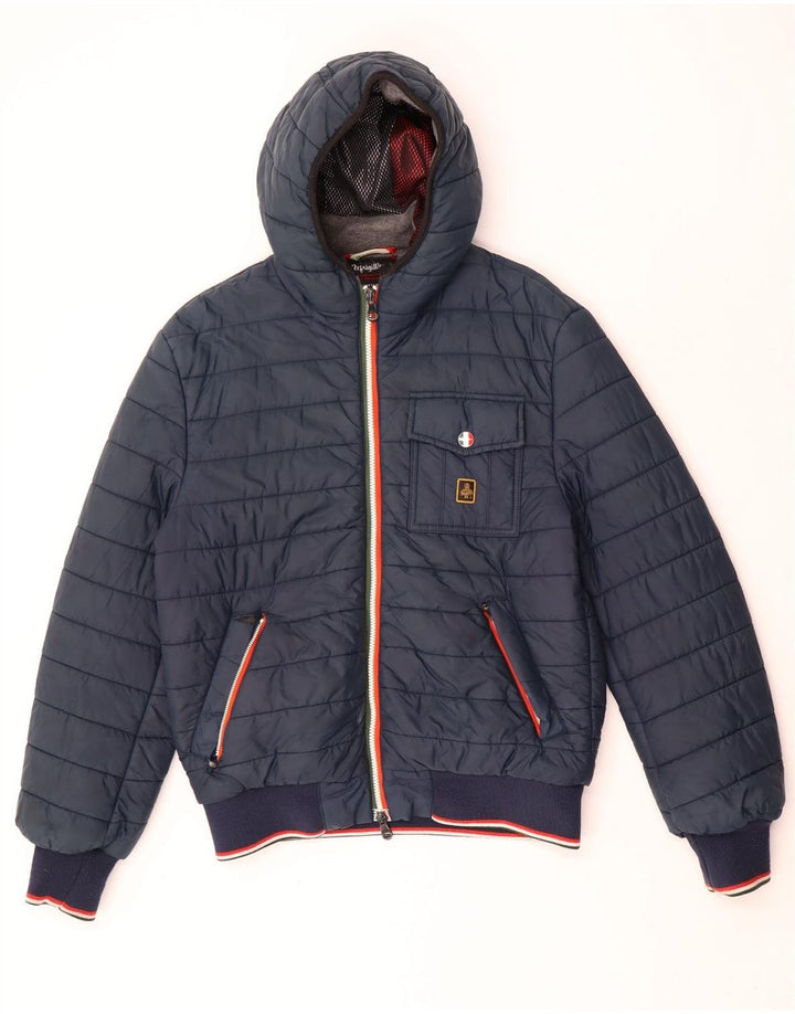 Refrigiwear Mens Sixty spa Chaqueta acolchada con capucha IT 50 Grande Azul marino