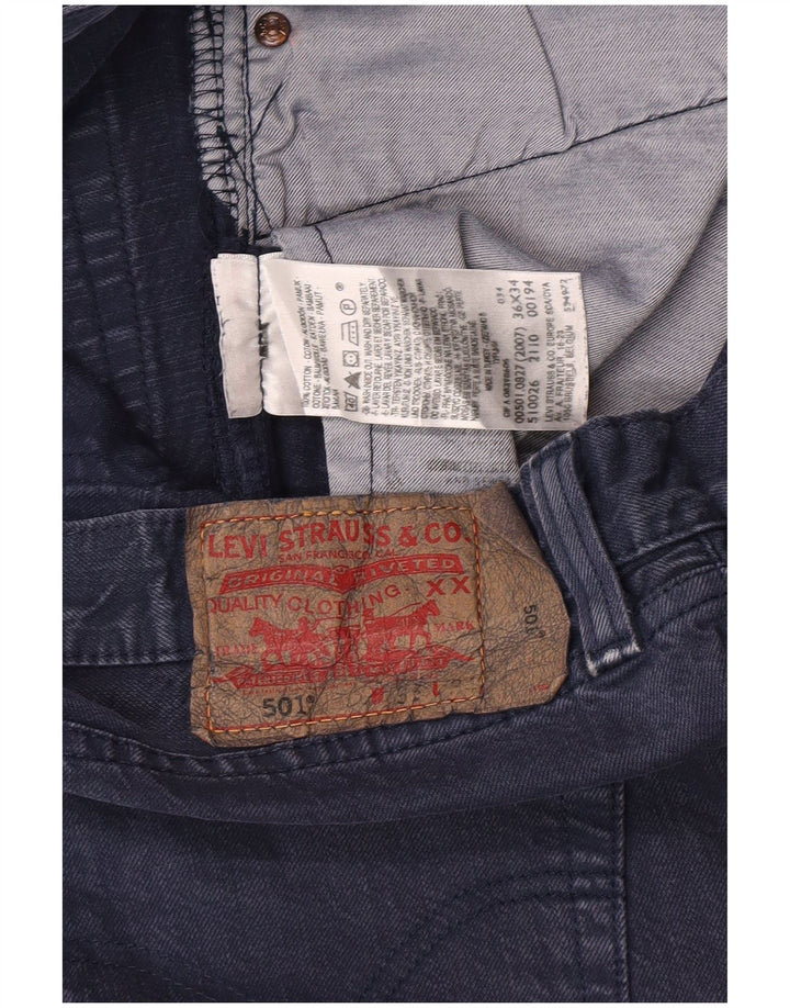 Levi's Jeans rectos 501 para hombre W36 L29 Algodón azul marino