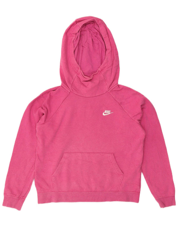 Nike Jersey con capucha extragrande para mujer UK 10 Small Pink Cotton