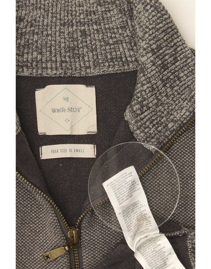 Cárdigan para hombre de White Stuff, talla pequeña, de algodón gris