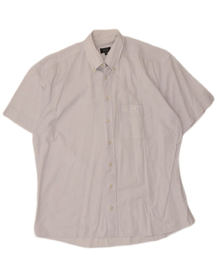Camisa de manga corta para hombre Camel Active Azul medio Rayas diplomáticas
