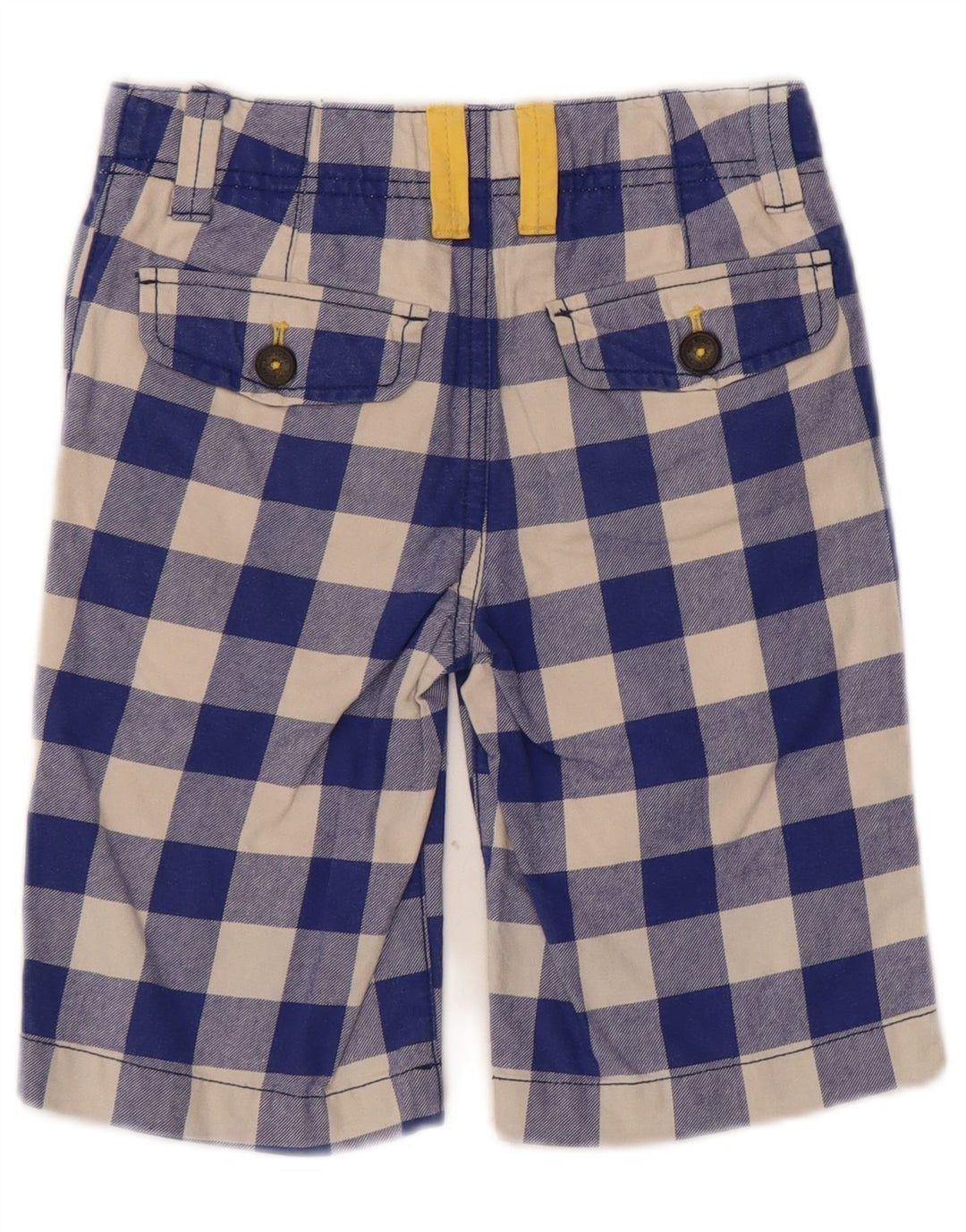 Boden Pantalones cortos chinos para niños 6-7 años W22 Blue Gingham