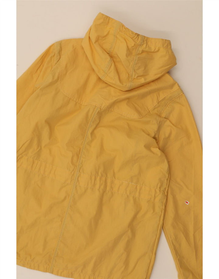 FAT FACE Womens Hooded Bomber Jacket UK 14 Large Yellow Cotton Vintage Fat Face and Second-Hand Fat Face from Messina Hembry 