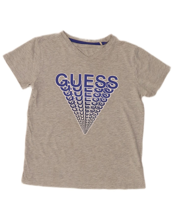 Guess Camiseta gráfica para niña 9-10 años Algodón gris