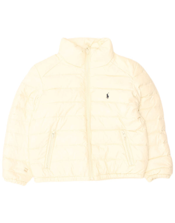 Polo Ralph Lauren Chaqueta acolchada reversible para niña 5-6 años Nylon blanco roto