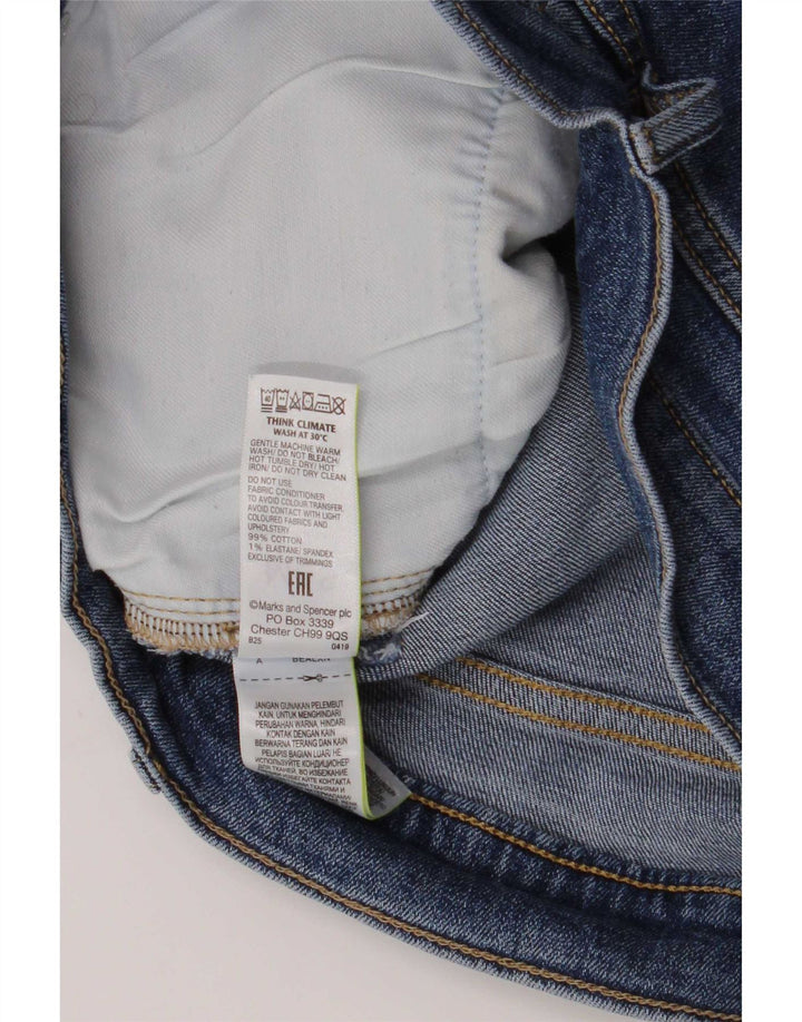 Marks & Spencer Pantalones cortos de mezclilla para hombre medianos W32 Algodón azul