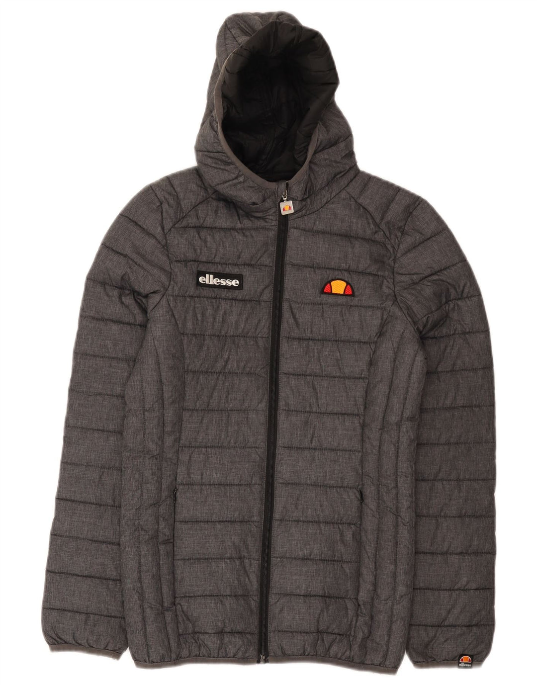 Chaqueta acolchada con capucha para mujer Ellesse UK 6 XS Nylon gris