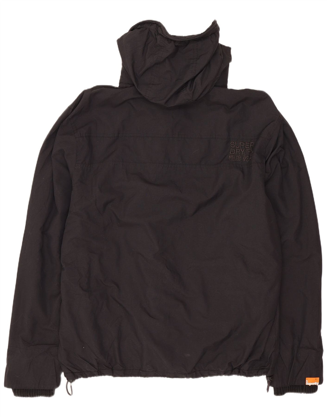 Superdry Chaqueta Cortavientos con Capucha The Windcheater para Hombre UK 44 2XL Negro