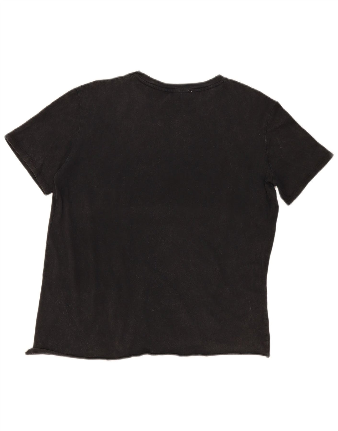 Vintage mujer camiseta top Reino Unido 14 grande negro