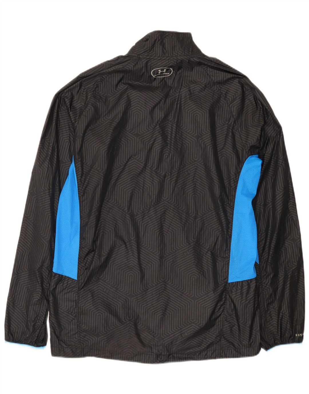 Under Armour Chaqueta impermeable para hombre UK 38 Medium Negro Colorblock Nylon