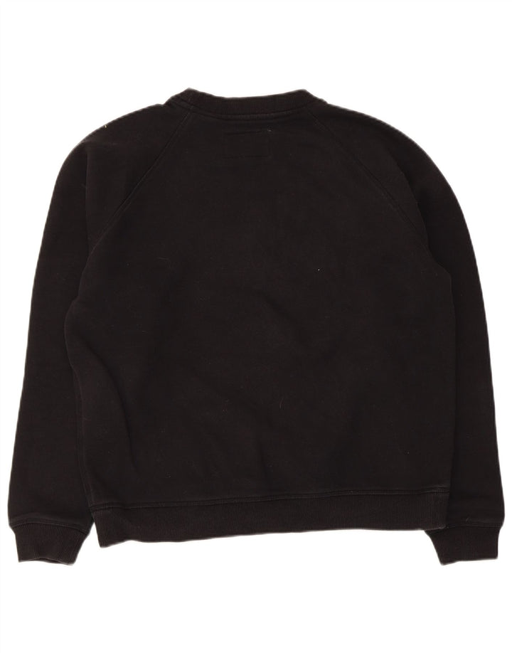 Jack Wills Sudadera gráfica para mujer Jumper UK 12 Medium Negro Algodón