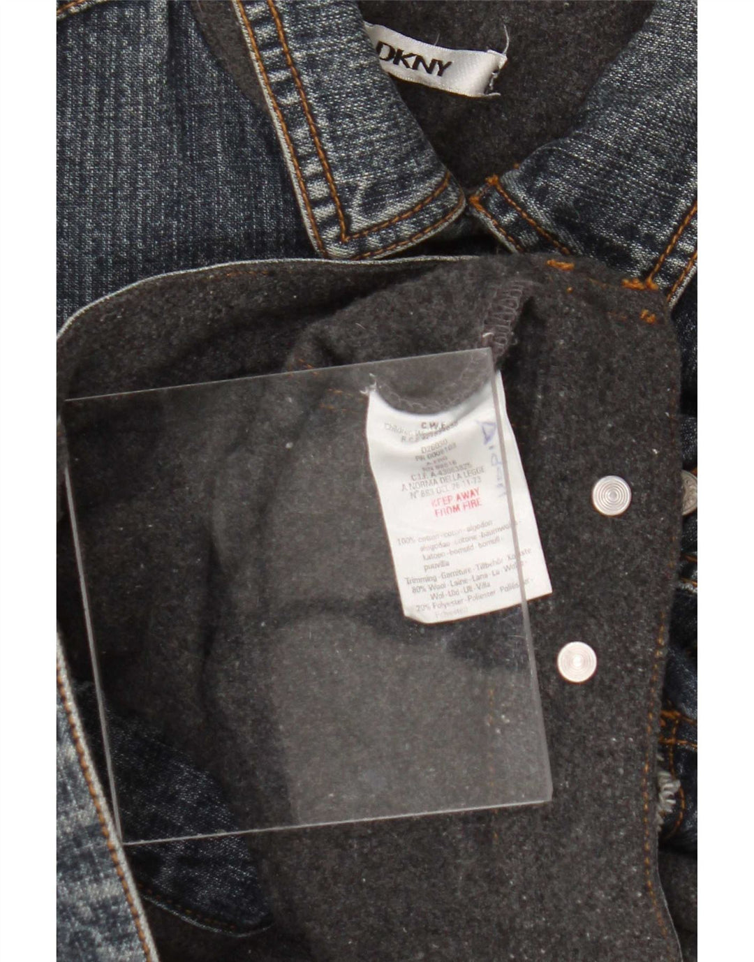 Dkny Chaqueta vaquera estampada para niño 5-6 años Algodón azul