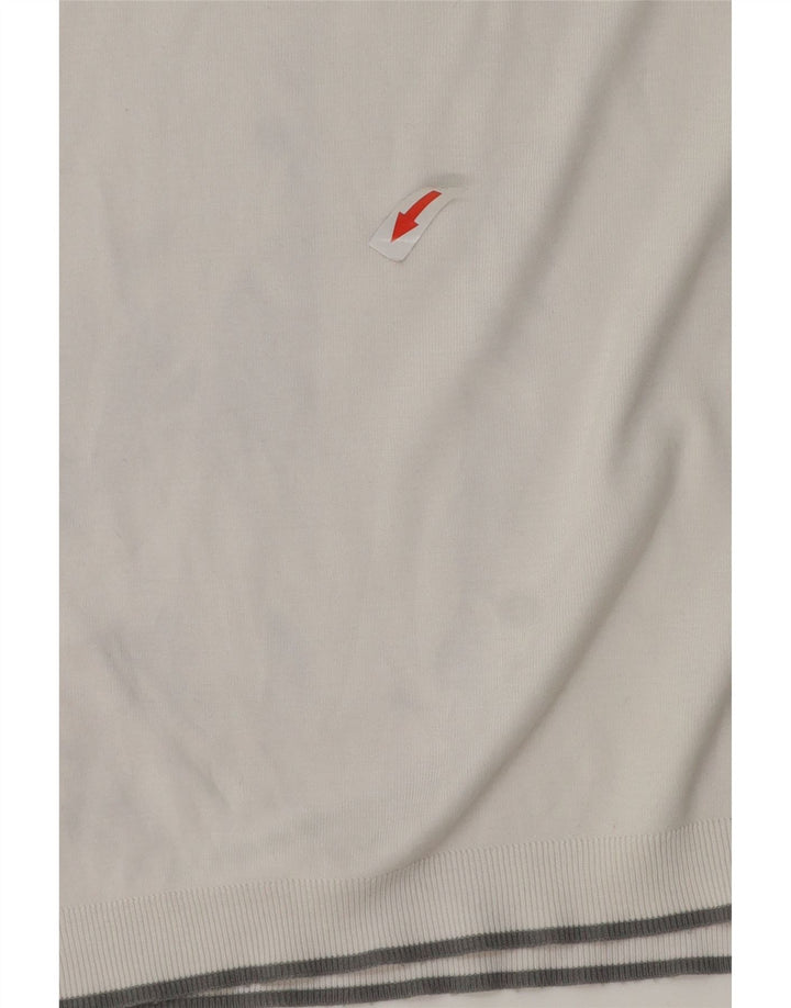 Polo Ted Baker para hombre talla 5 XL algodón blanco