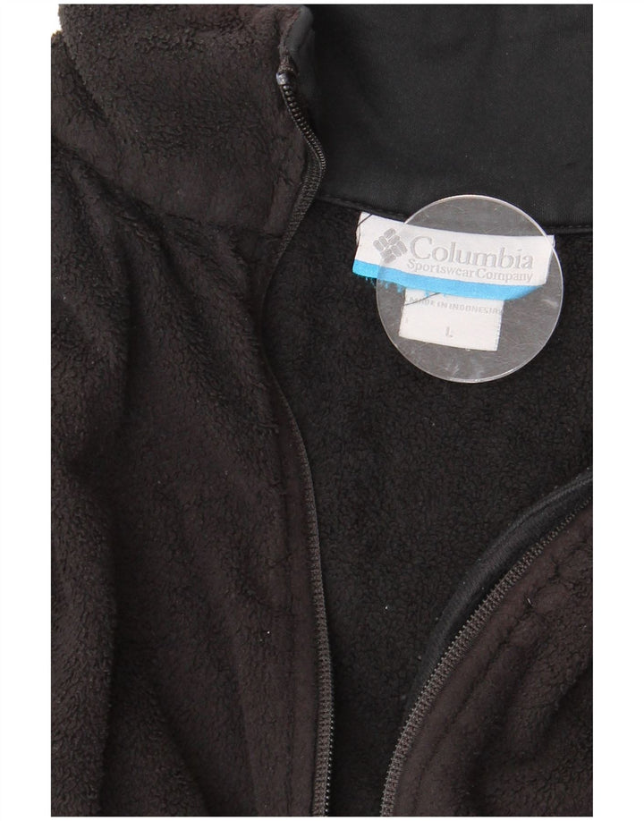 COLUMBIA Chaqueta polar para mujer UK 46 Grande Negro