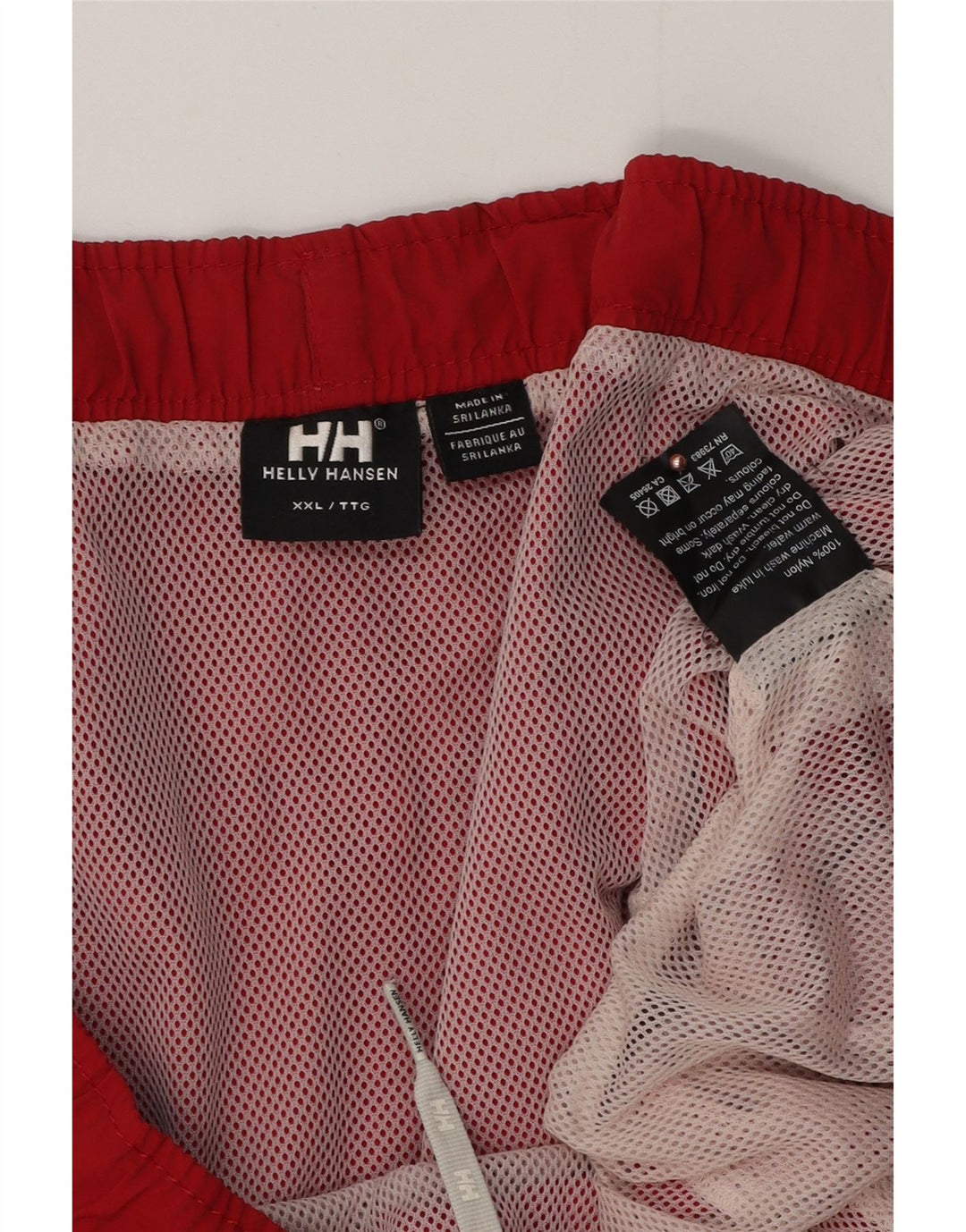 HELLY HANSEN Bañador para hombre XL Nylon rojo