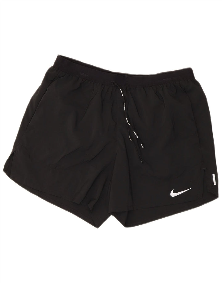 Pantalones cortos deportivos Nike Dri Fit para hombre Poliéster negro mediano