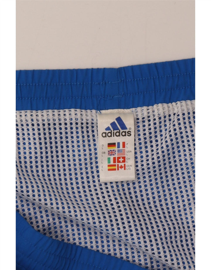 Adidas - Bañador con estampado gráfico para hombre, poliéster, color azul grande
