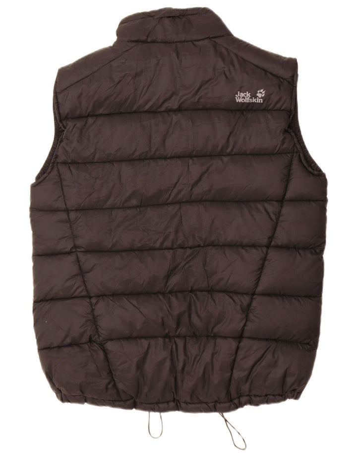 Jack Wolfskin Chaleco acolchado para hombre UK 40/42 Grande Poliéster negro