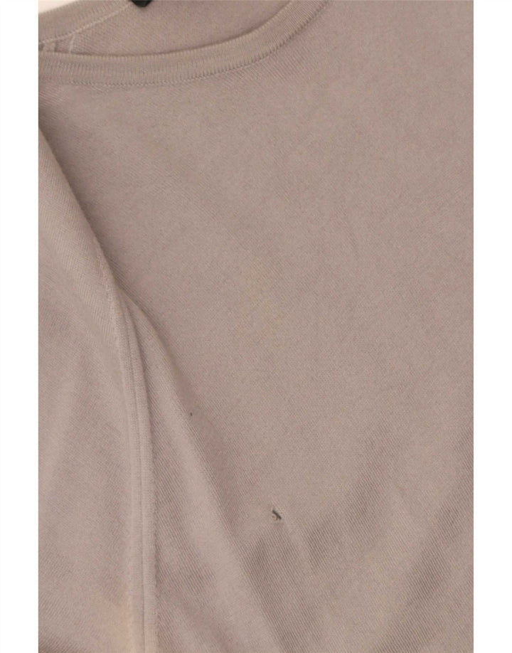 Gucci Suéter tipo jersey con cuello barco para mujer Reino Unido 12 Lana gris medio