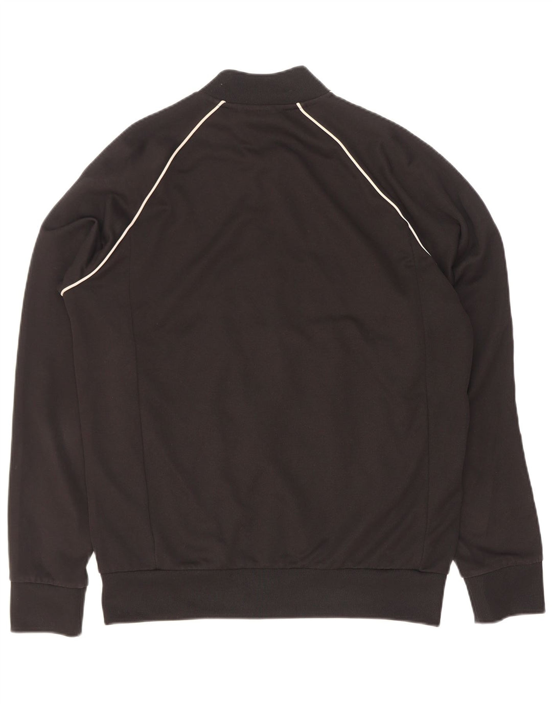 Adidas Hombre Chándal Top Chaqueta Grande Negro Colorblock Poliéster