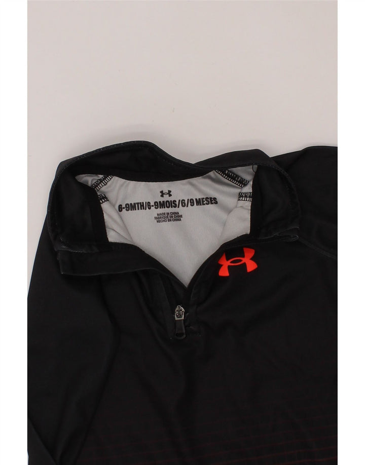 UNDER ARMOUR Chándal tipo jersey para bebés de 6 a 9 meses, color negro geométrico