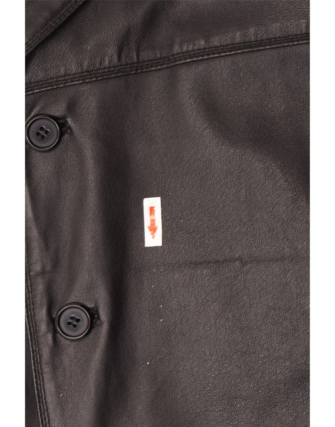 Chaqueta de cuero vintage para hombre IT 52 XL cuero negro