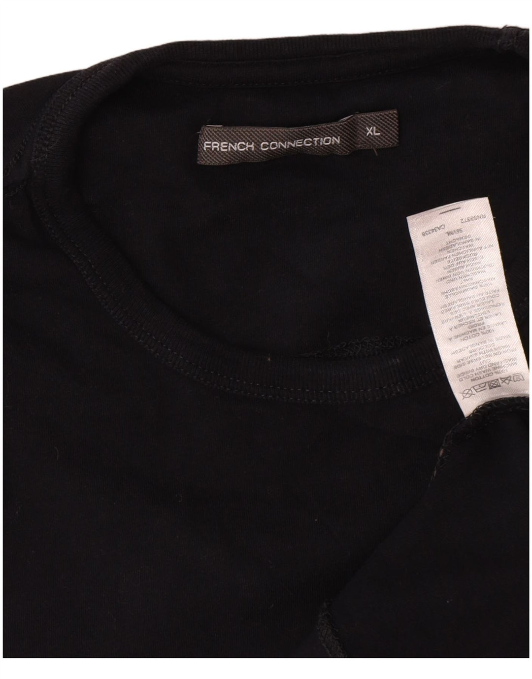 French Connection Camiseta Hombre Top XL Azul Marino Algodón