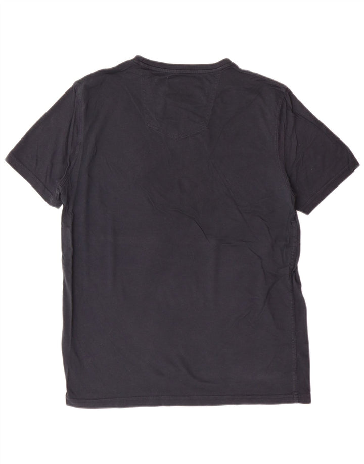 FAT FACE Camiseta Hombre Top Medium Azul Marino Algodón