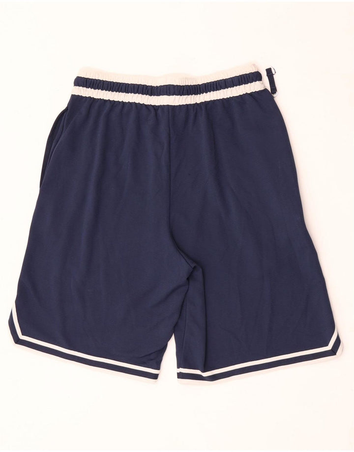 Pantalón corto deportivo Nike para hombre Poliéster color block azul marino mediano