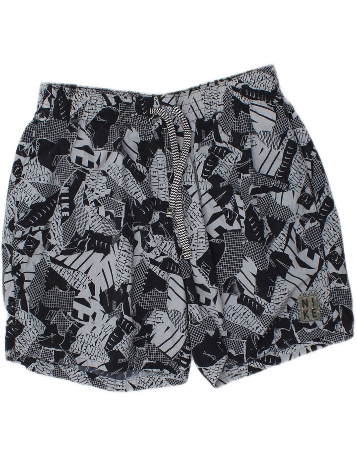 Pantalones cortos deportivos con gráfico gráfico de hombre Nike Poliamida negra mediana
